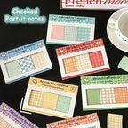 Plaid Sticky Notes Minimal Desk - Modomu