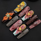 Raised Blossom Press-On Nails