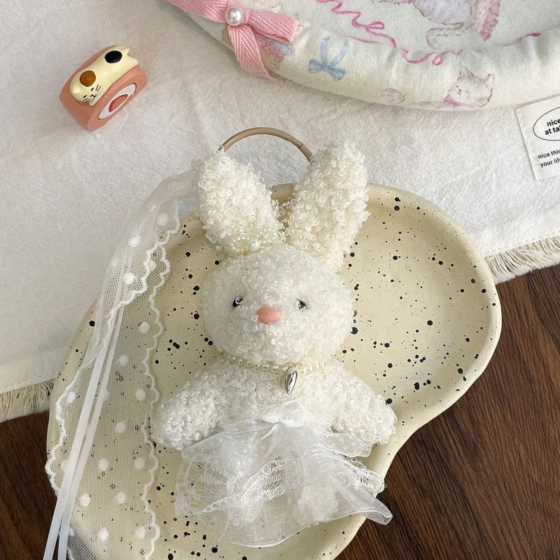 Plush Bunny Bear Doll Keychain