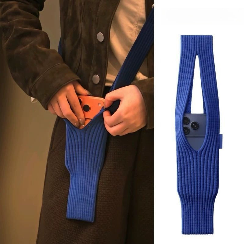 Knit Phone Bag With Strap