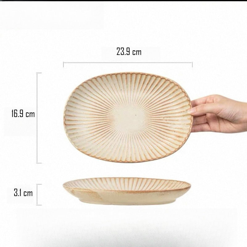 Oval Ceramic Serving Plate