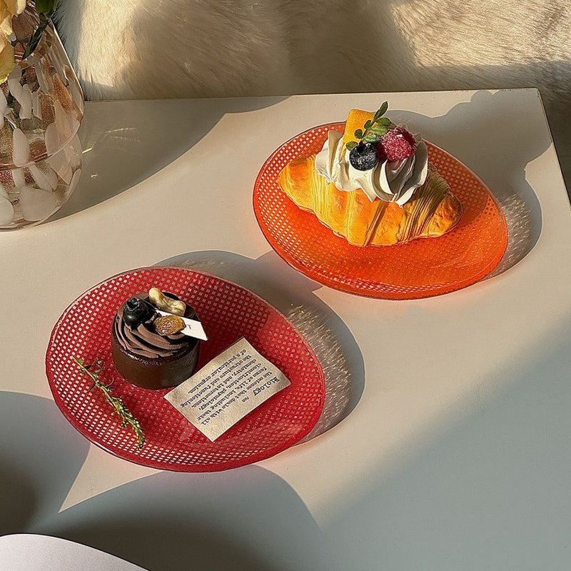 Translucent Pebble Dessert Plate