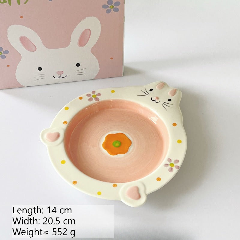 Cute Rabbit Ceramic Rice Bowl - Modomu