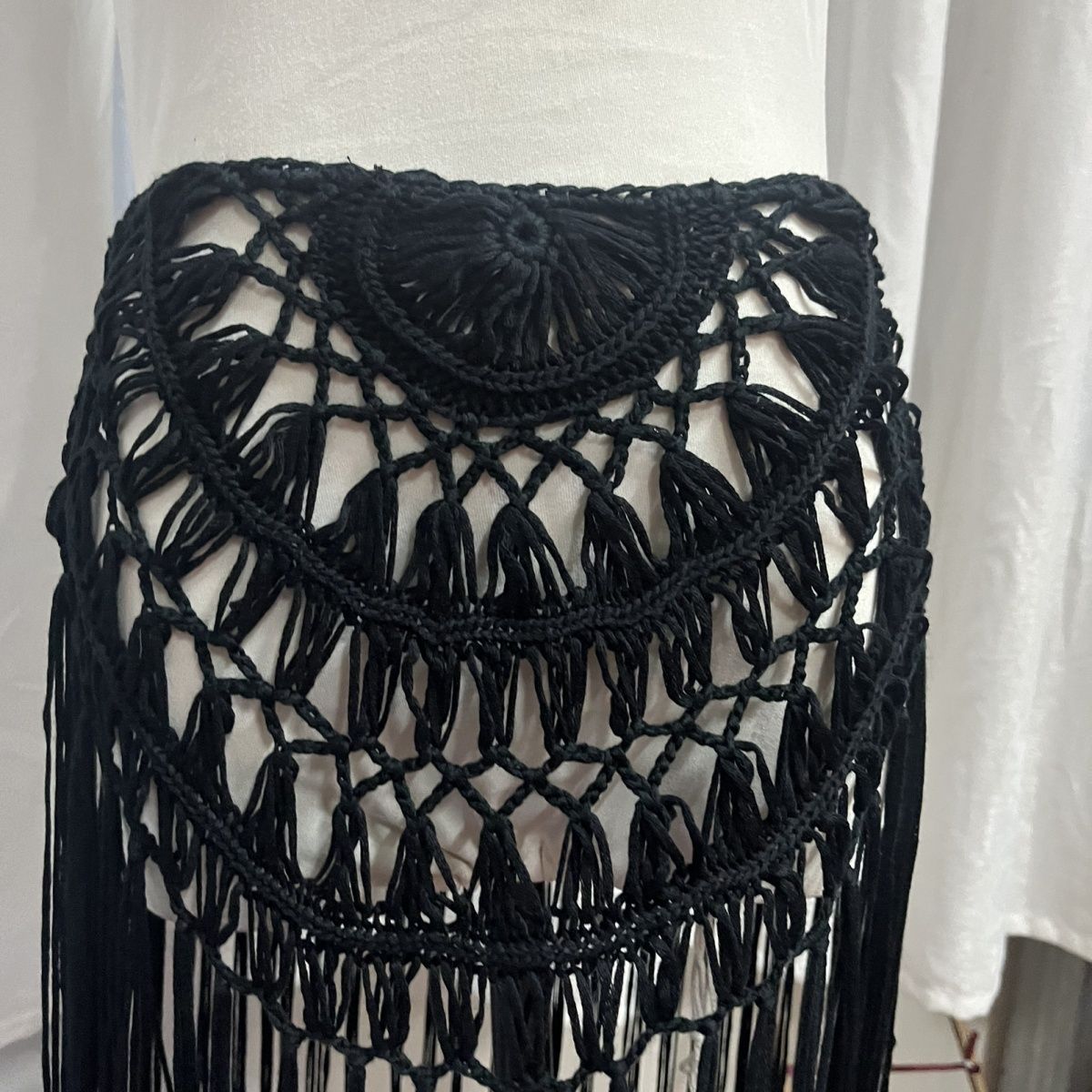 Handmade Knitted Long Tassel Curtain