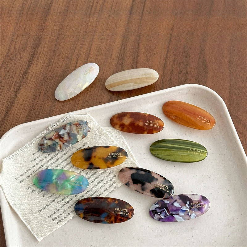 Marbled Oval Edge Clips