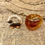 Cute Dachshund Pearl Ring - Modomu