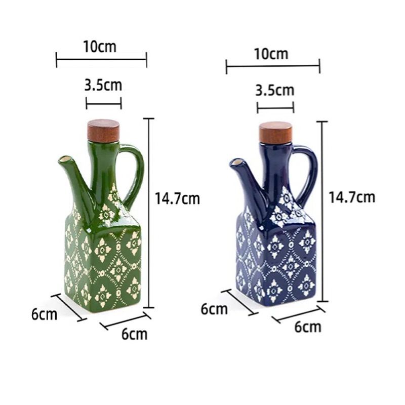 Tile Pattern Oil Cruet