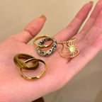 Tiger Eye Sunflower Ring - Modomu