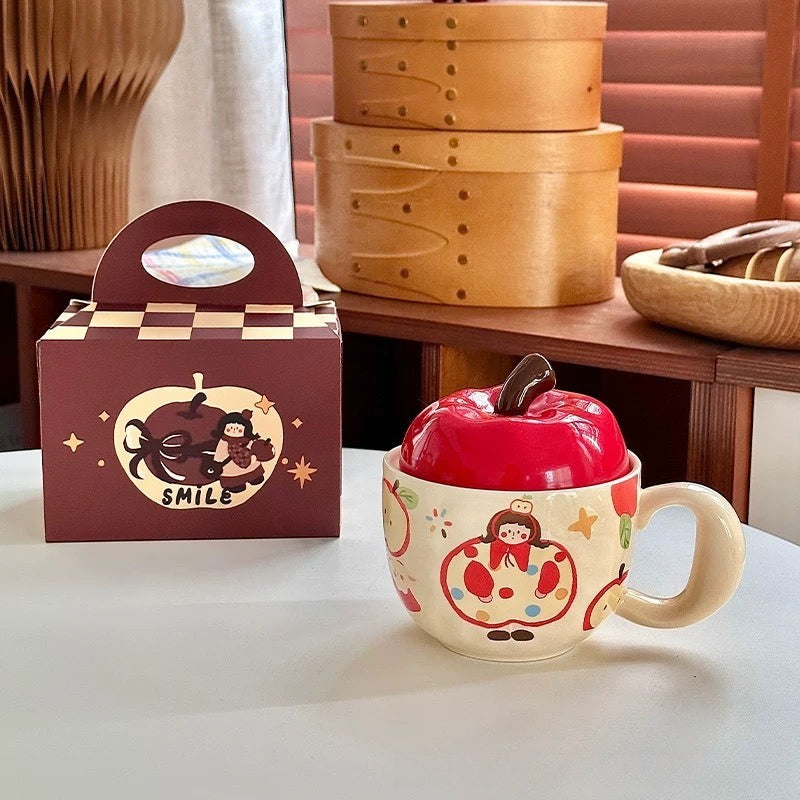 Ceramic Mug With Lid Charm - Modomu