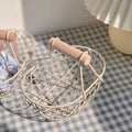 Wire Storage Basket with Handle