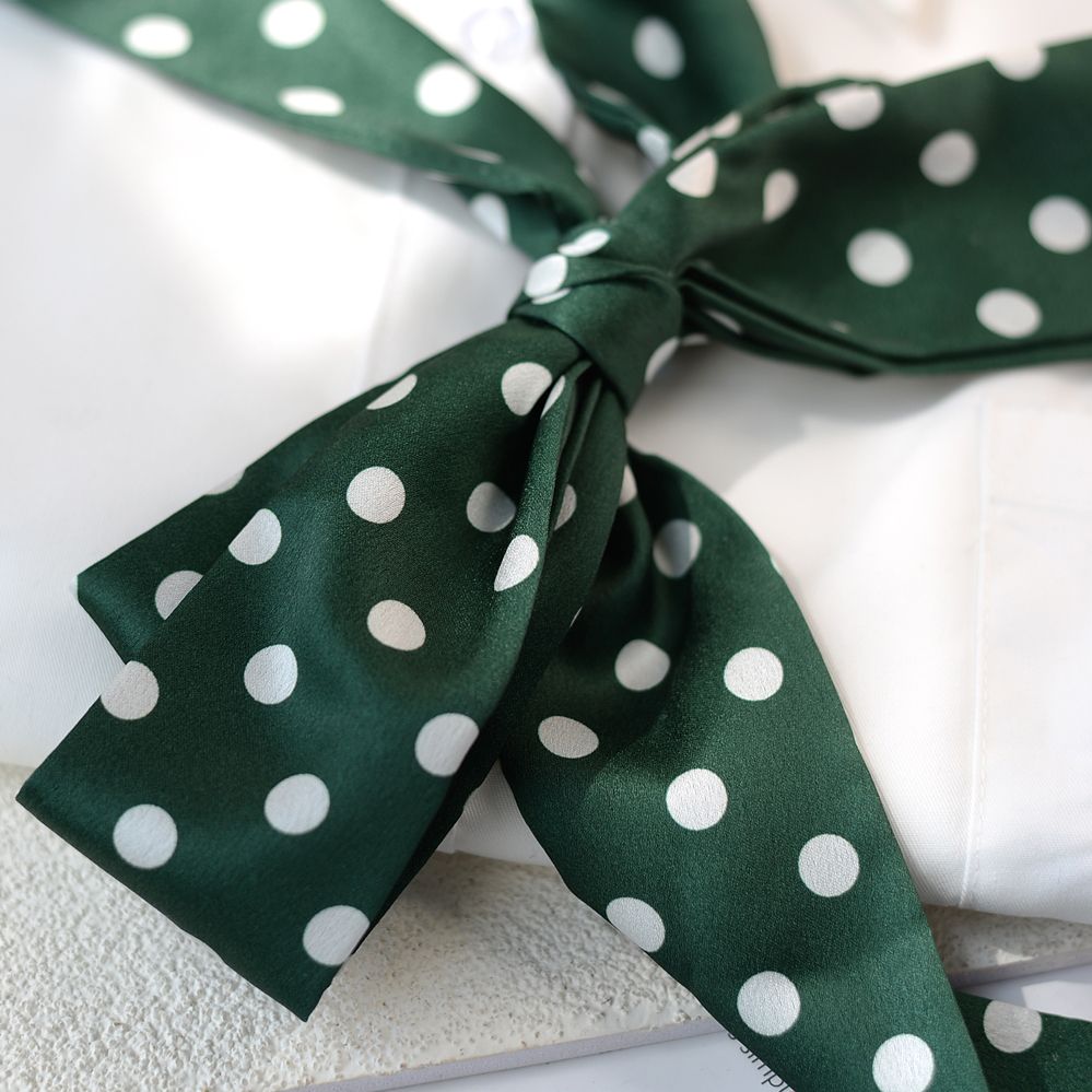 Retro Polka Dot Silk Tie - Modomu