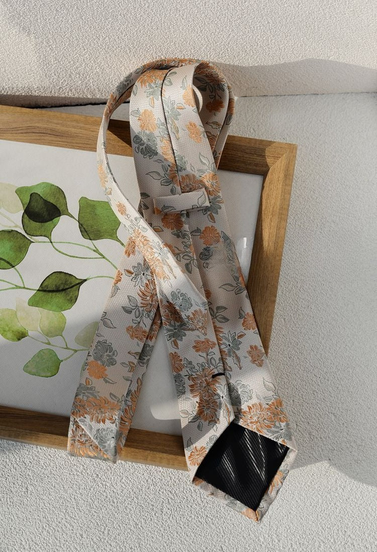 Floral Knot-Free Tie - Modomu
