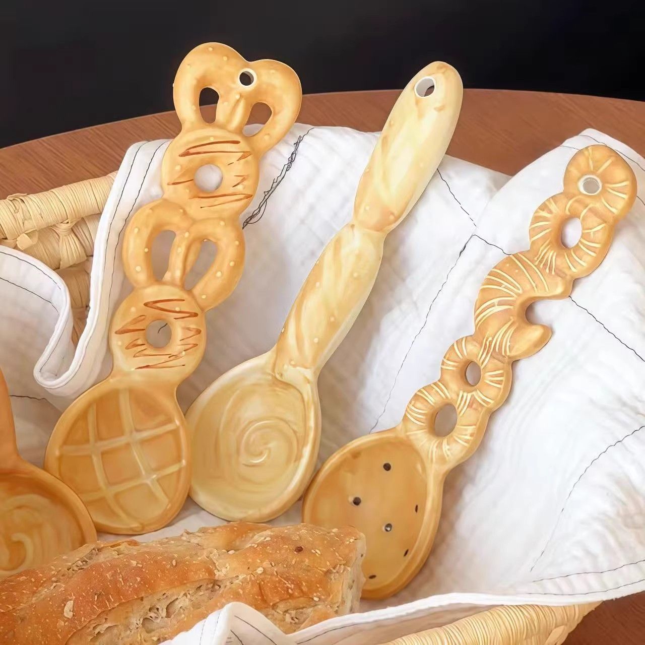 Bakery Shaped Ceramic Dessert Spoon