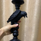 Perched Crow Candlestick