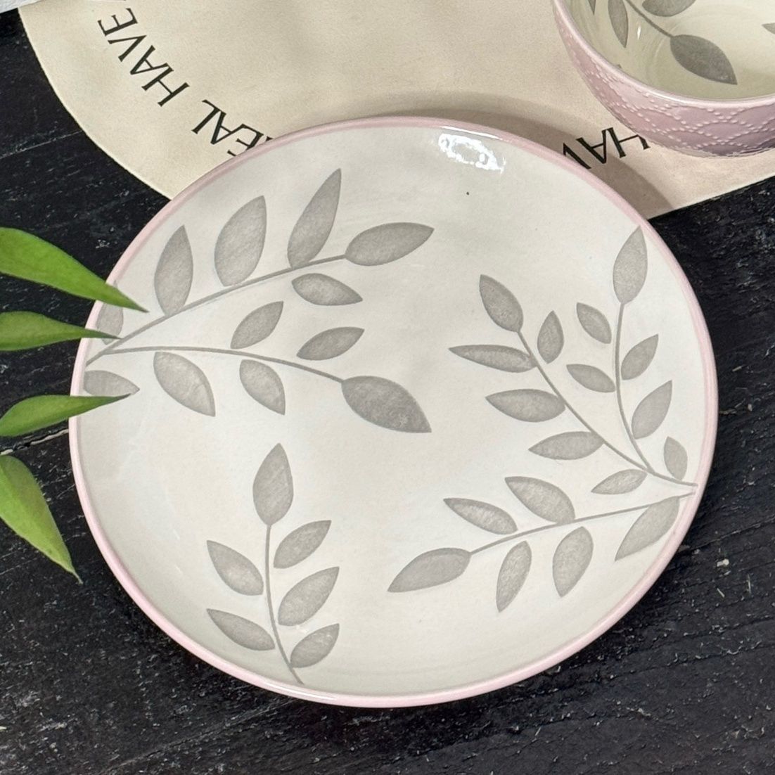 Relief Ceramic Breakfast Coffee Mug