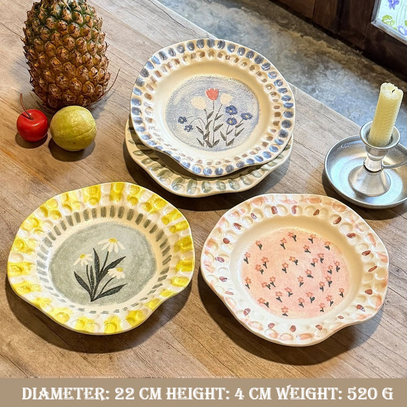Hand-Pinched Ceramic Plate