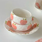 Ceramic Peach Dessert Rice Bowl - Modomu