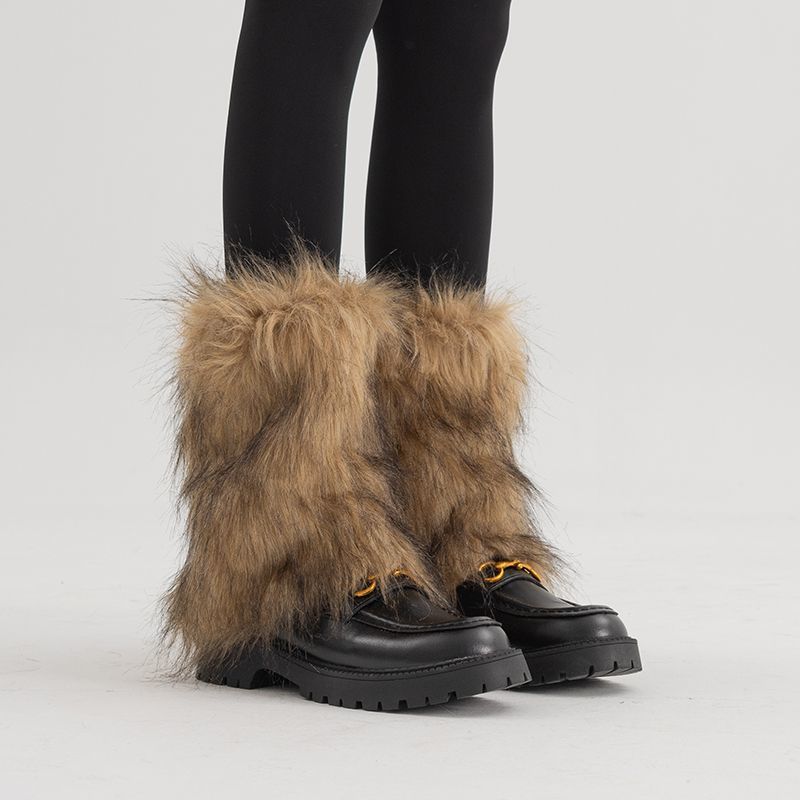 Fluffy Stacking Leg Warmers - Modomu