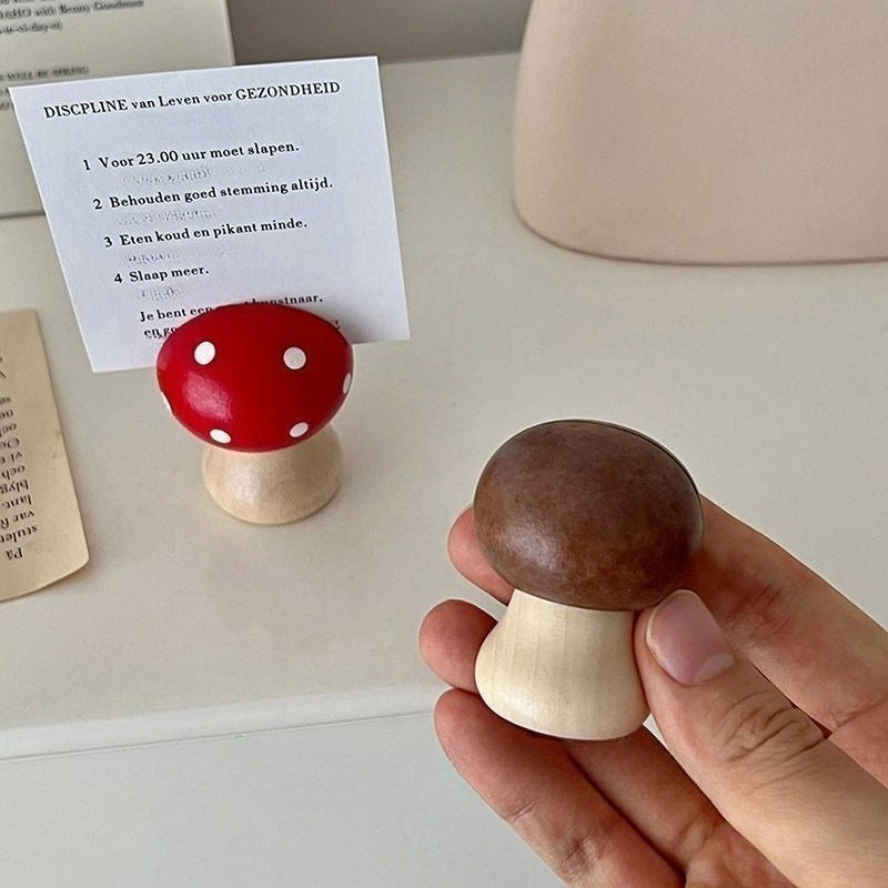 Mushroom Photo Note Holder