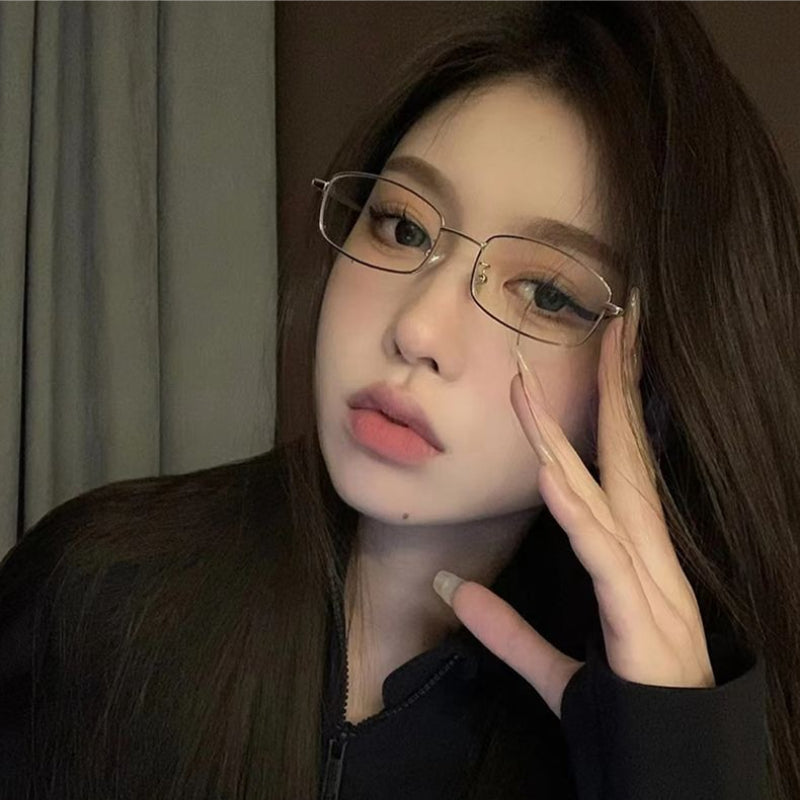 Retro Metal Small Frame Eyeglasses