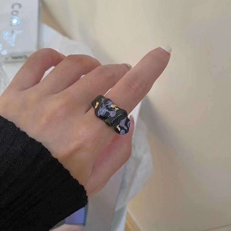 Open Design Drip Couple Ring - Modomu