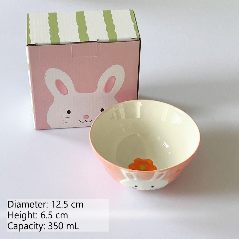 Cute Rabbit Ceramic Rice Bowl - Modomu