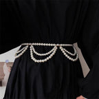 Pearl Waist Chain Fringe Belt