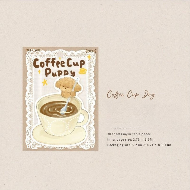 Dog Cafe Shaped Sticky Notes - Modomu