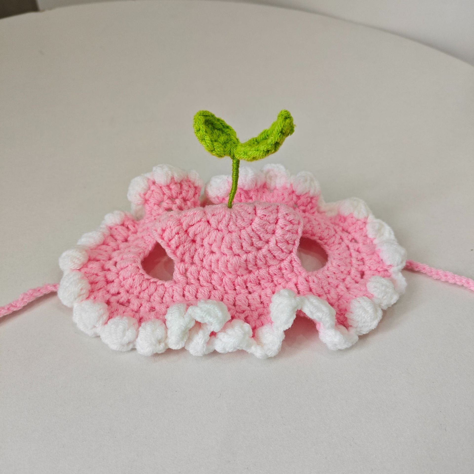 Knit Pet Hat Frog Design