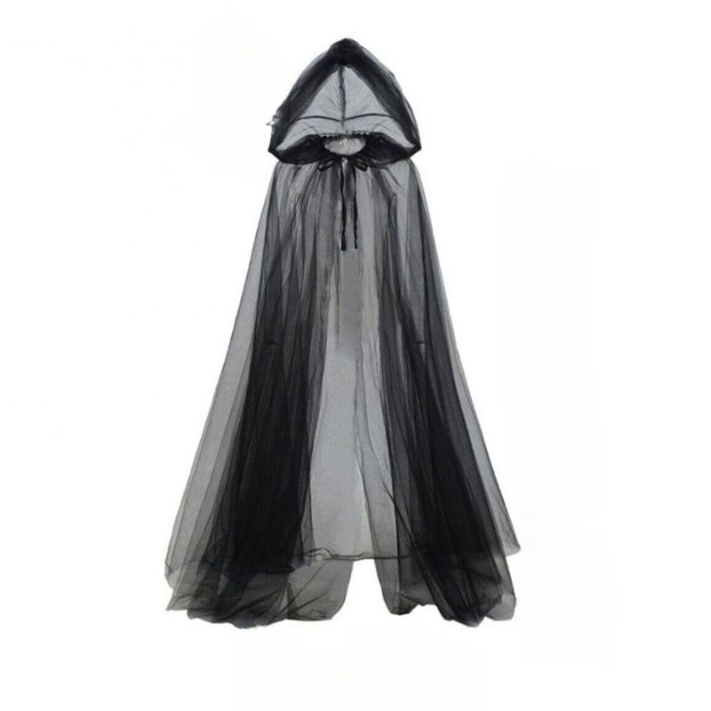 Sheer Hooded Ghost Cape