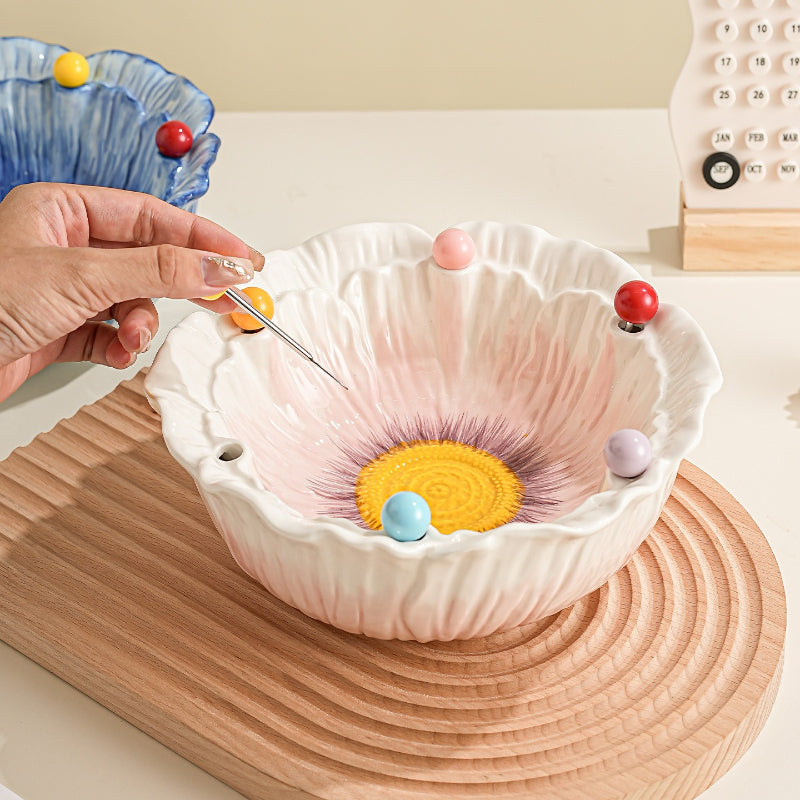 Ceramic Fruit Bowl Fork Set - Modomu