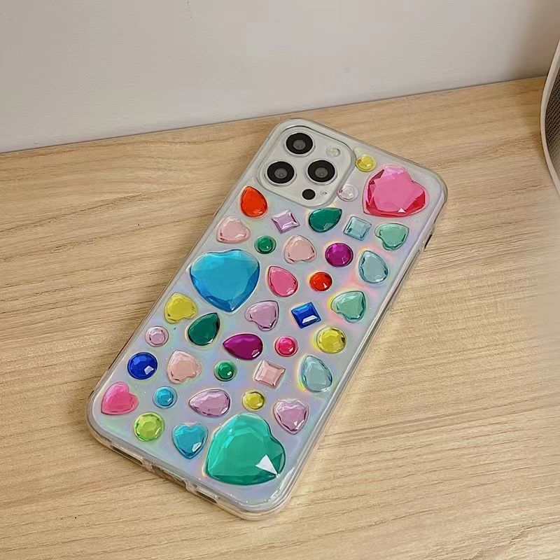 Scattered Jewel Iridescent Phone Case