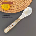Mother-of-Pearl Mosaic Serving Spoon