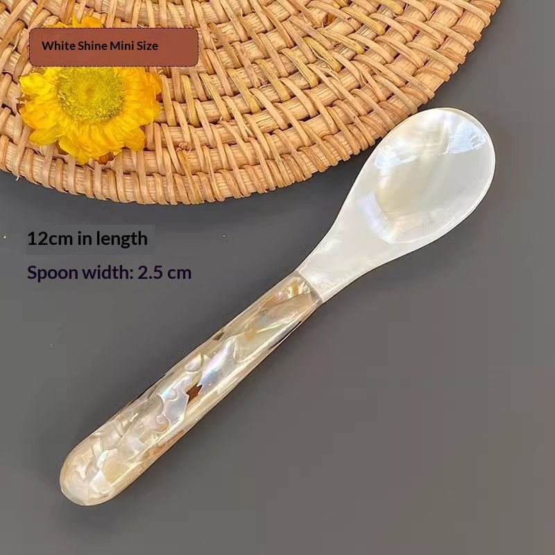Mother-of-Pearl Mosaic Serving Spoon