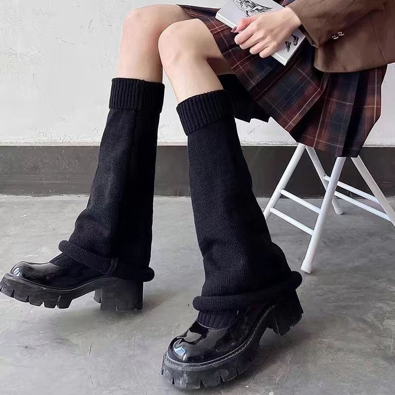 Ribbed Knit Stacked Socks - Modomu