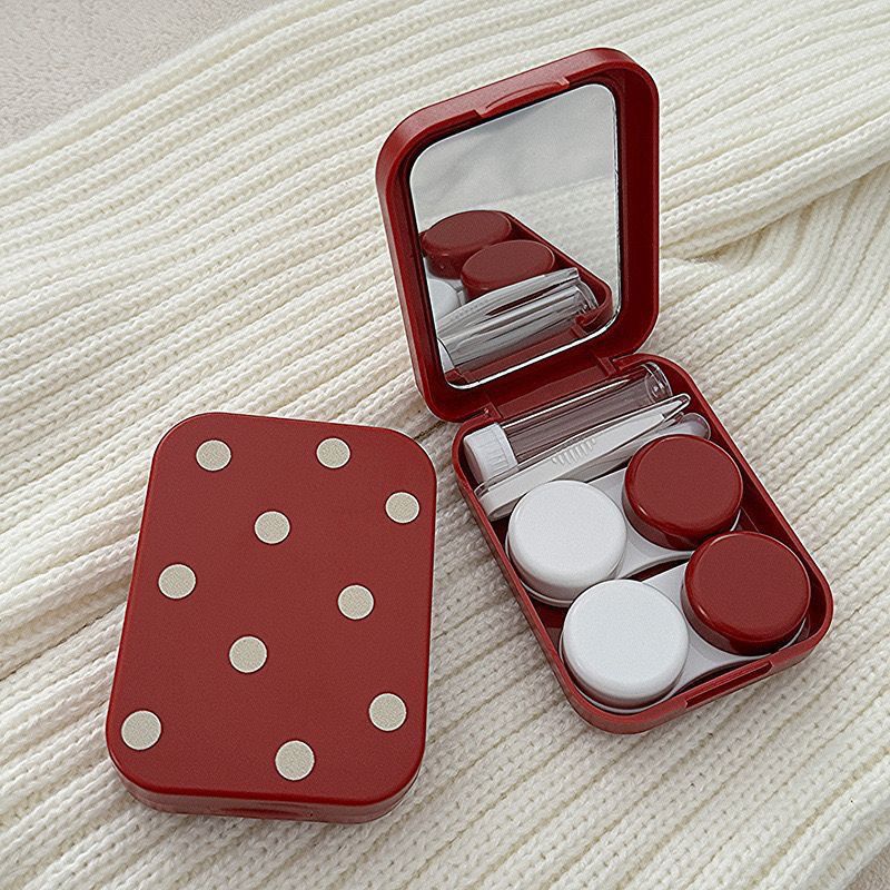 Polka Dot Contact Lens Case