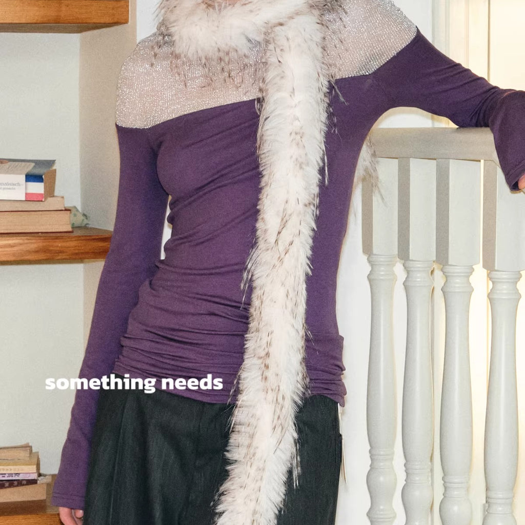 Fluffy Waist Chain Scarf Belt - Modomu