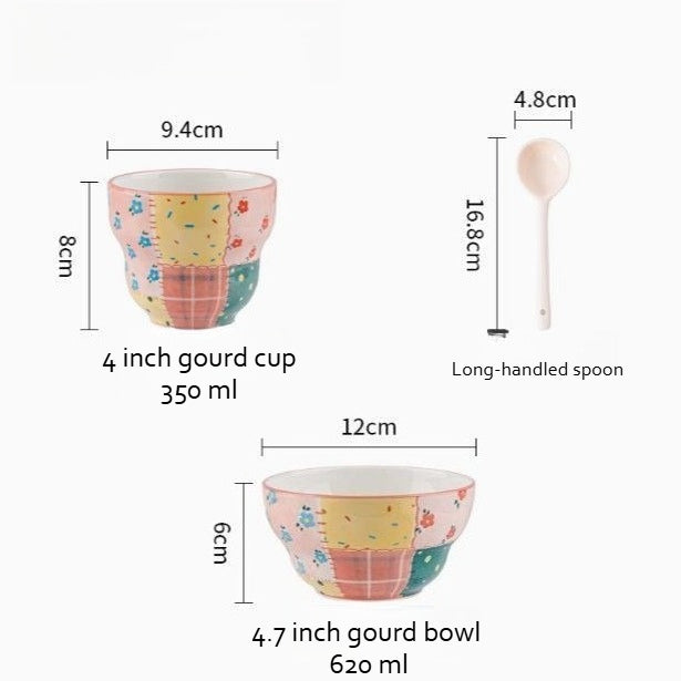 Artistic Ceramic Gourd Bowl - Modomu