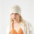 Knit Hollow Beanie Hat - Modomu