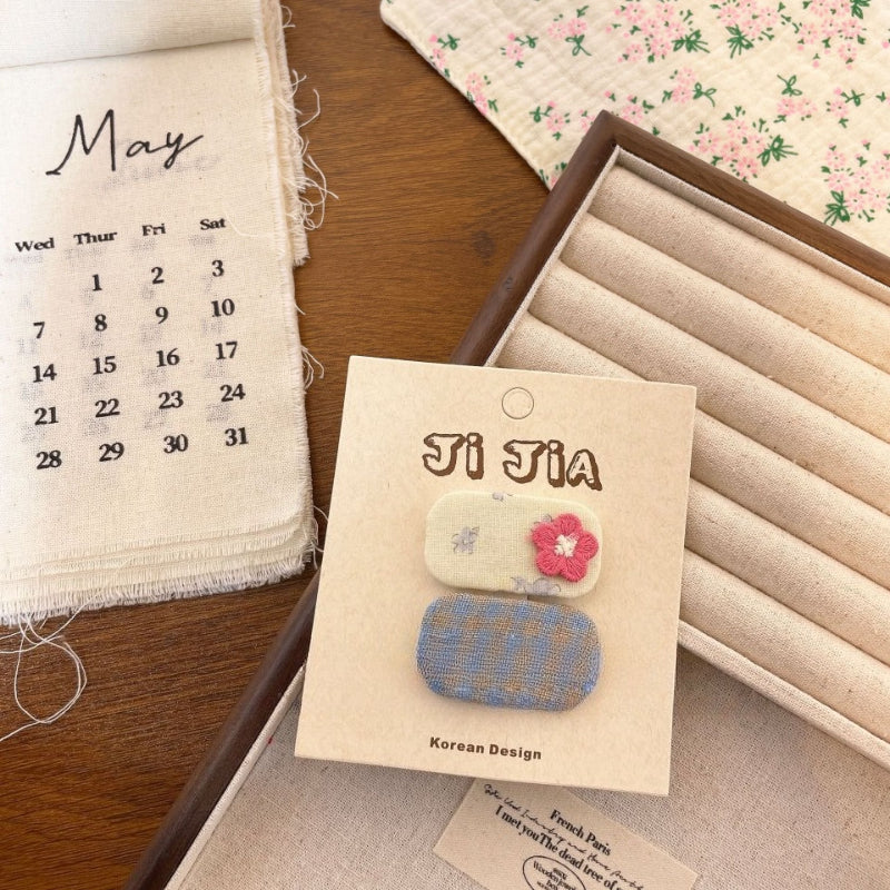 Floral Bunny Kids Hair Clip - Modomu