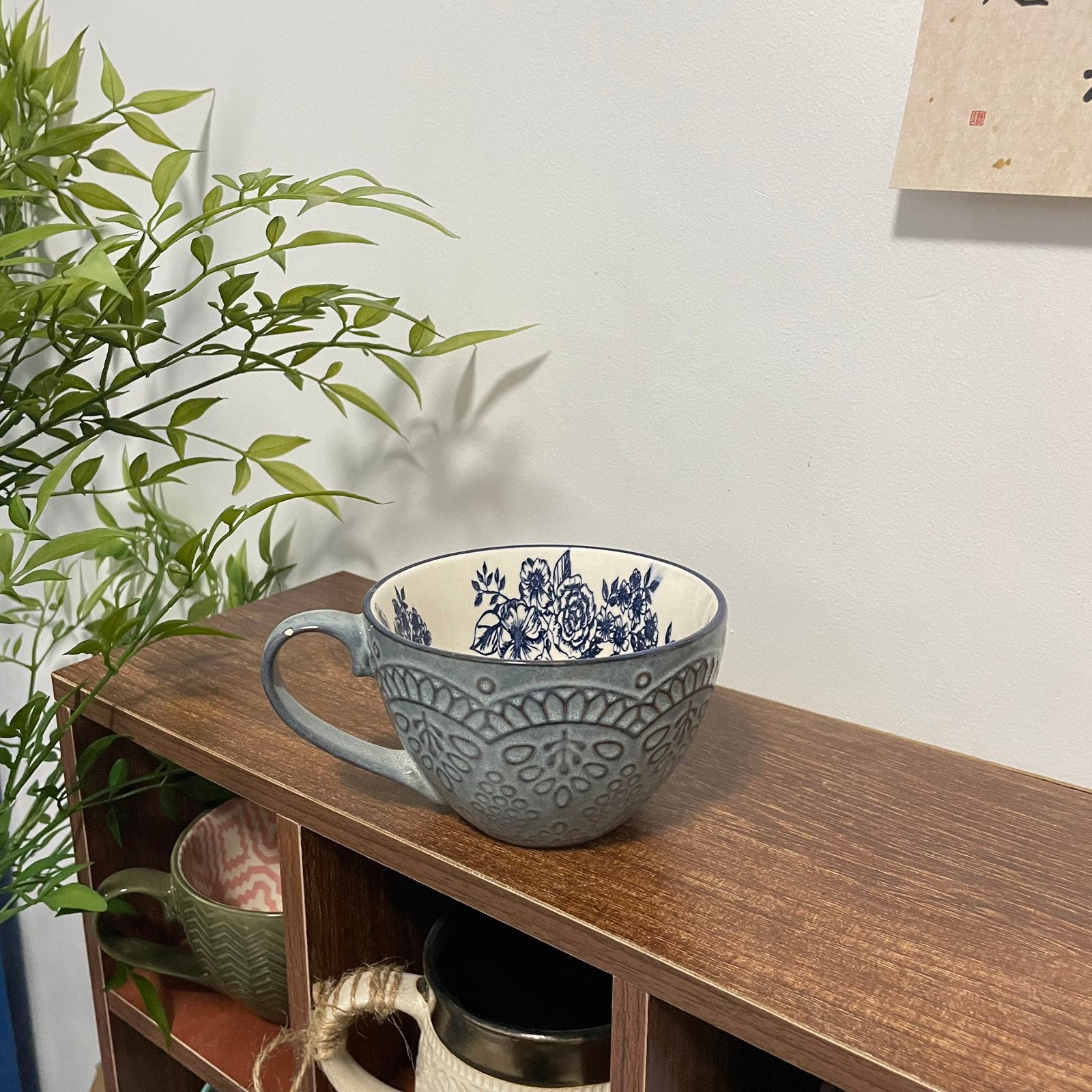 Relief Mug With Modern Print