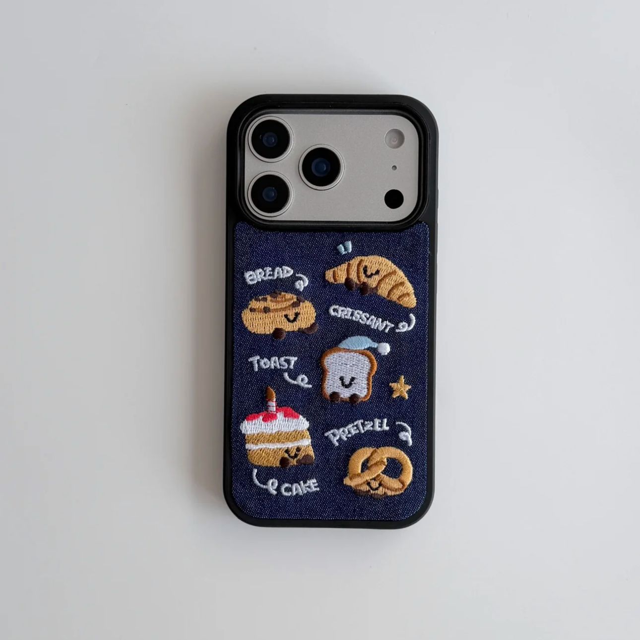 Embroidery Bread English Phone Case