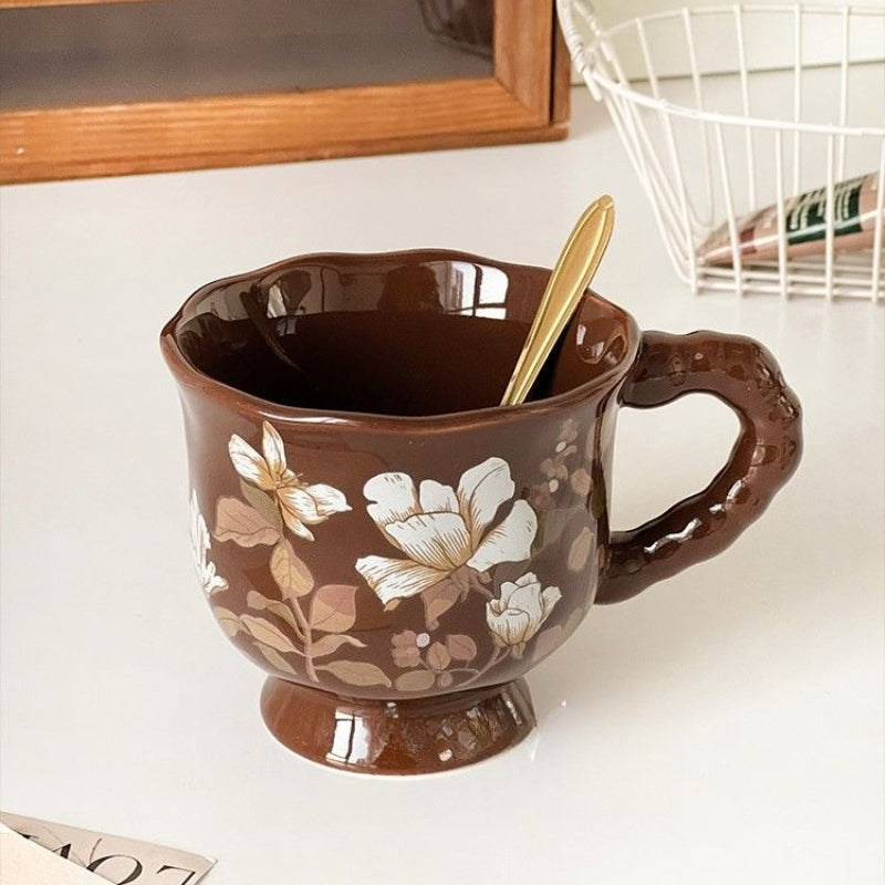 Retro Pastoral Ceramic Mug - Modomu