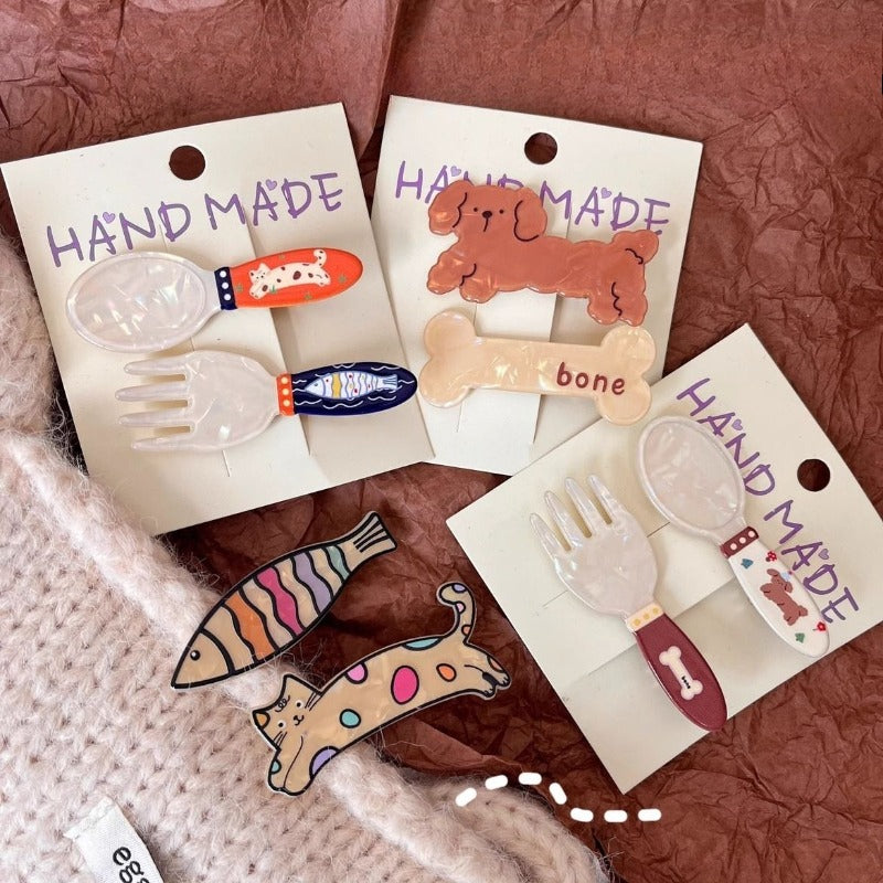 Cute Cartoon Hair Clip Set - Modomu
