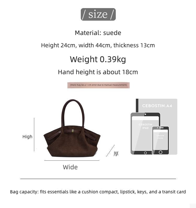 Soft Touch Winged Tote