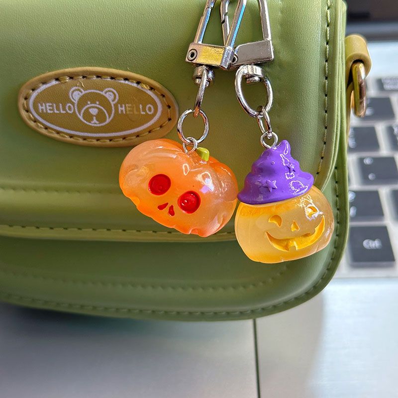 Glowing Pumpkin Bag Charm