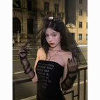 Long Sheer Opera Gloves