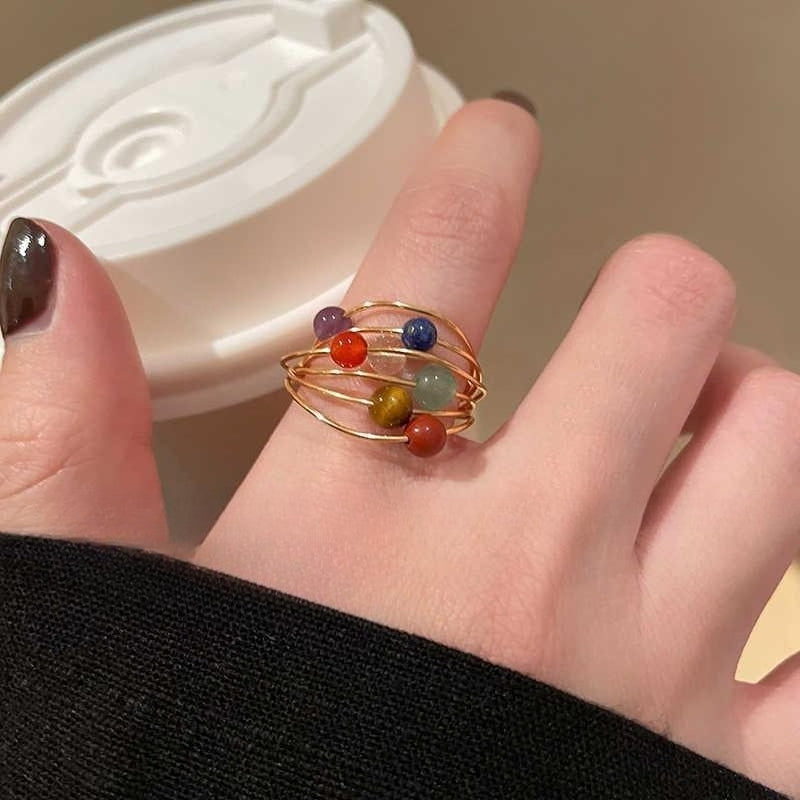 Planet stone statement ring - Modomu