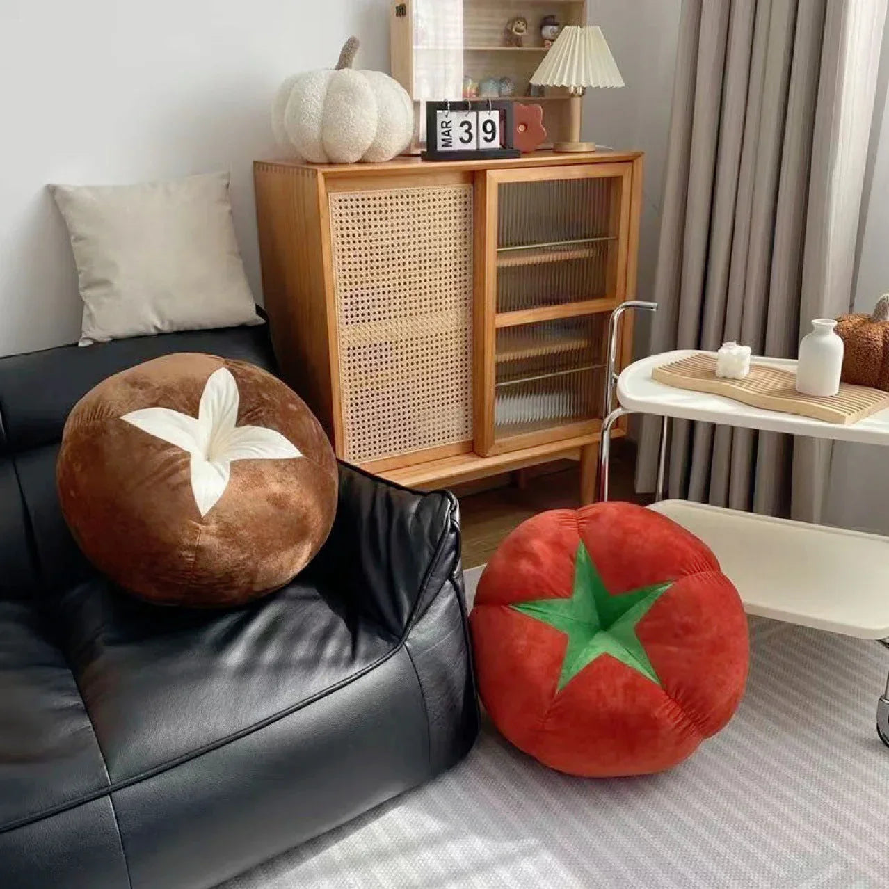 Buy Mushroom Tomato Plush Cushion Online in India | Modomu