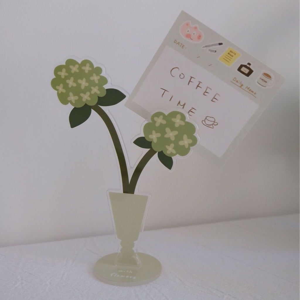 Hydrangea standing decor sculpture